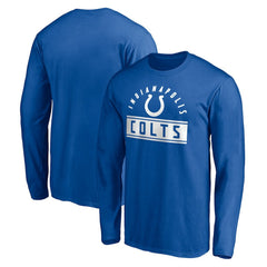 Indianapolis Colts Team Arch Knockout Long Sleeve T-Shirt - Royal discount