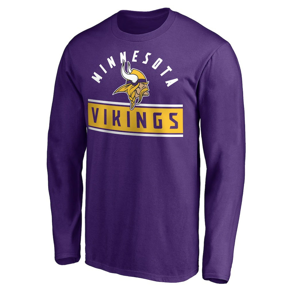 Minnesota Vikings Team Arch Knockout Long Sleeve T-Shirt - Purple outlet