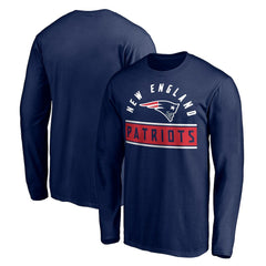 New England Patriots Team Arch Knockout Long Sleeve T-Shirt - Navy outlet