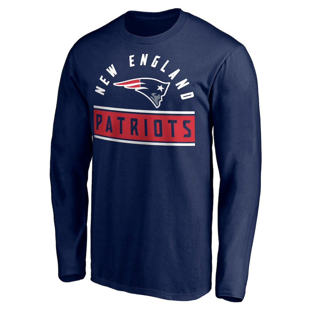 New England Patriots Team Arch Knockout Long Sleeve T-Shirt - Navy outlet