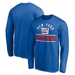 New York Giants Team Arch Knockout Long Sleeve T-Shirt - Royal for sale