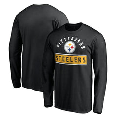 Pittsburgh Steelers Team Arch Knockout Long Sleeve T-Shirt - Black discount