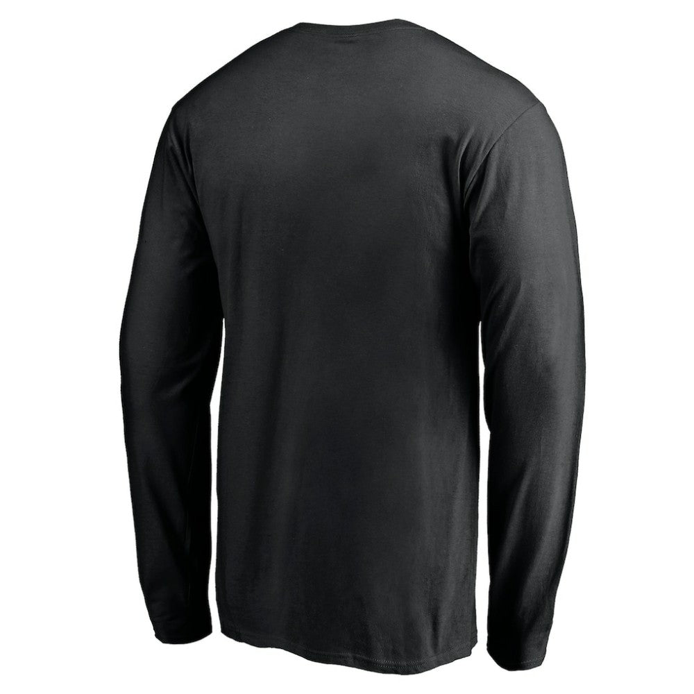 Boston Bruins Team Arch Knockout Long Sleeve T-Shirt - Black T-shirts
