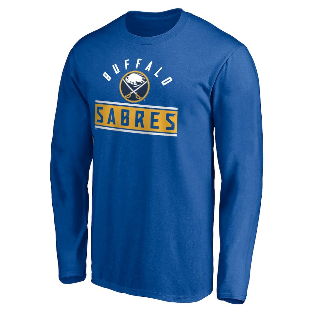 Buffalo Sabres Team Arch Knockout Long Sleeve T-Shirt - Royal T-shirts
