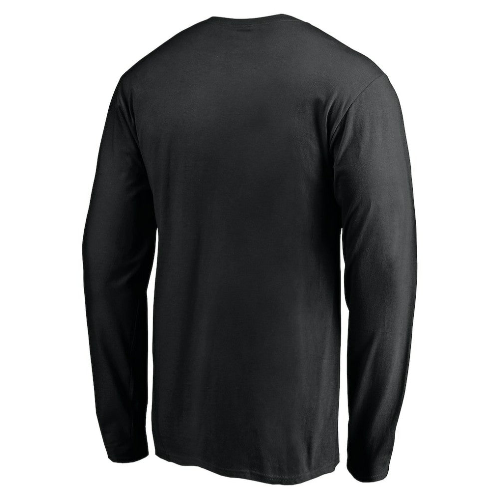 Pittsburgh Penguins Team Arch Knockout Long Sleeve T-Shirt - Black T-shirts