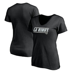 Los Angeles Kings Women's Mascot In Bounds V-Neck T-Shirt - Black T-shirts
