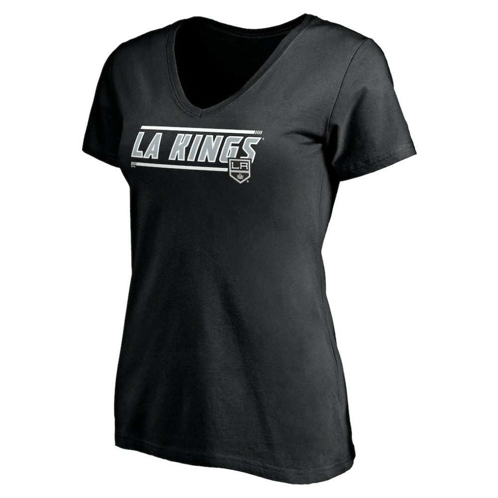 Los Angeles Kings Women's Mascot In Bounds V-Neck T-Shirt - Black T-shirts