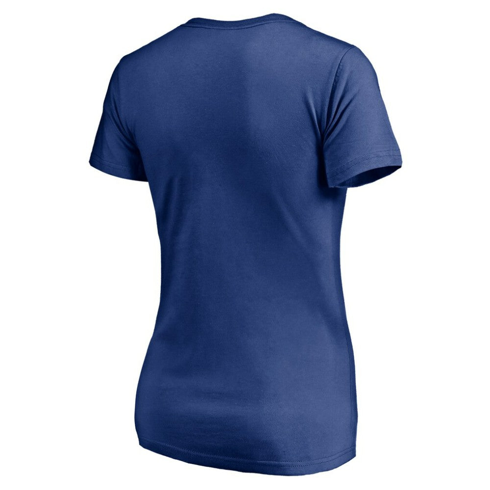 Vancouver Canucks Women's Mascot In Bounds V-Neck T-Shirt - Blue T-shirts