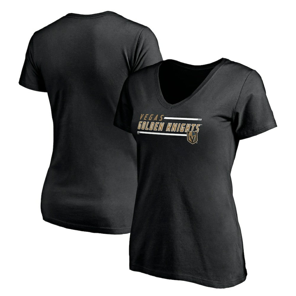 Vegas Golden Knights Women's Mascot In Bounds V-Neck T-Shirt - Black T-shirts