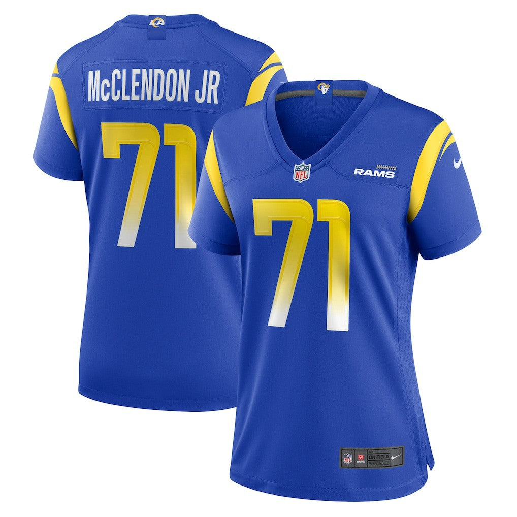 Warren McClendon Jr. Los Angeles Rams Women's Team Game Jersey - Royal for sale
