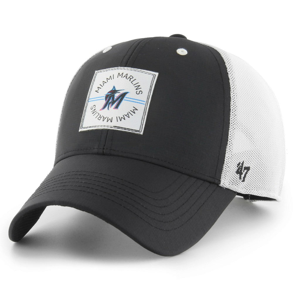 Miami Marlins Disburse MVP Trucker Adjustable Hat Black