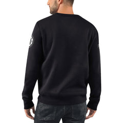Boston Bruins Starter x NHL Black Ice Cross Check Pullover Sweatshirt - Black Sweatshirts