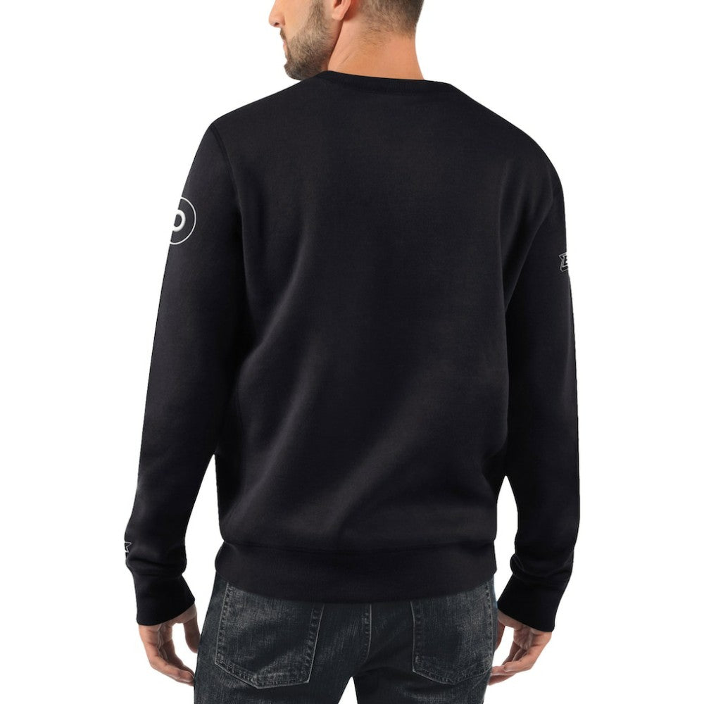 Philadelphia Flyers Starter x NHL Black Ice Cross Check Pullover Sweatshirt - Black Sweatshirts