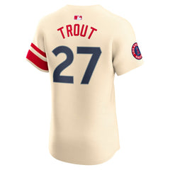 Mike Trout Los Angeles Angels City Connect Elite Player Jersey Cream