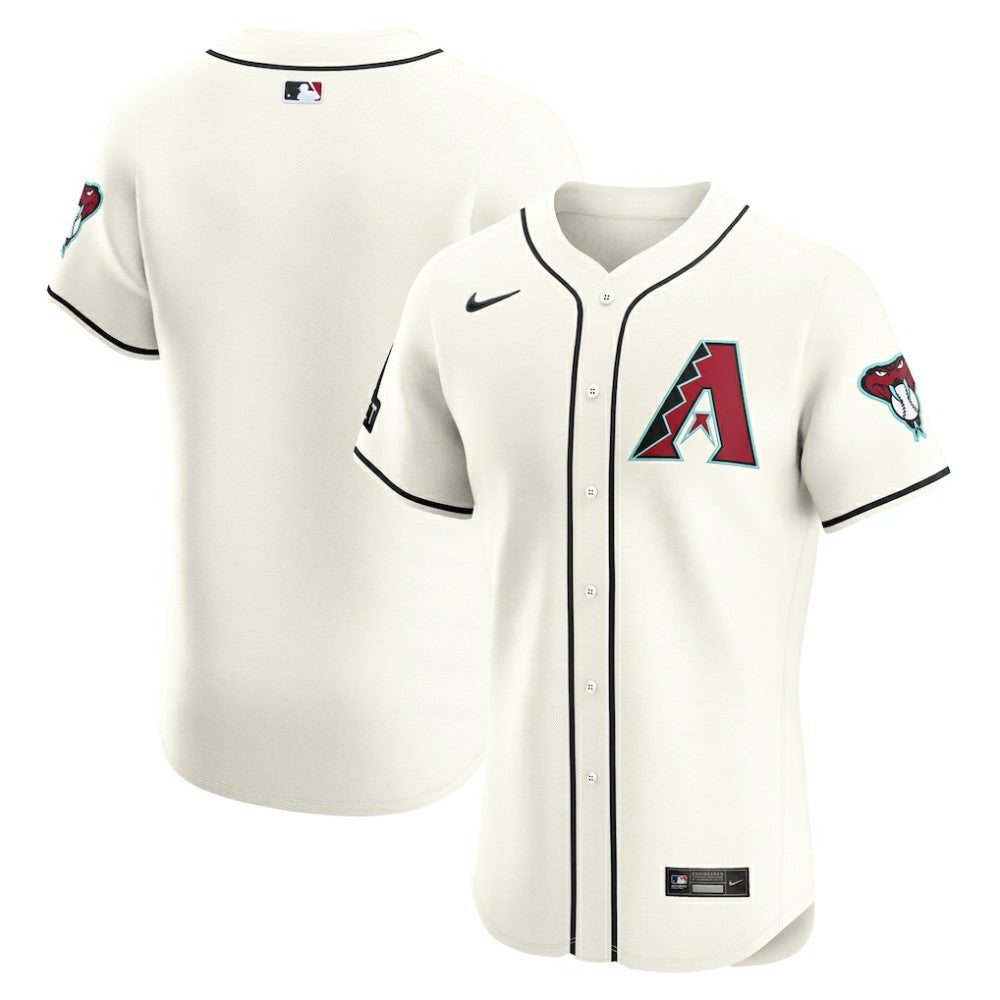 Arizona Diamondbacks Home Elite Patch Jersey White