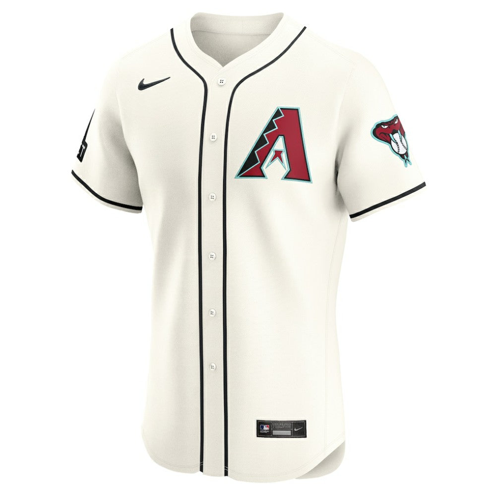 Arizona Diamondbacks Home Elite Patch Jersey White