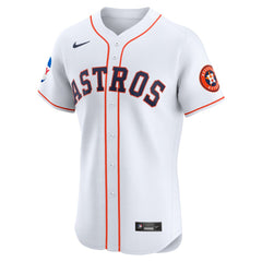 Houston Astros Home Elite Patch Jersey White