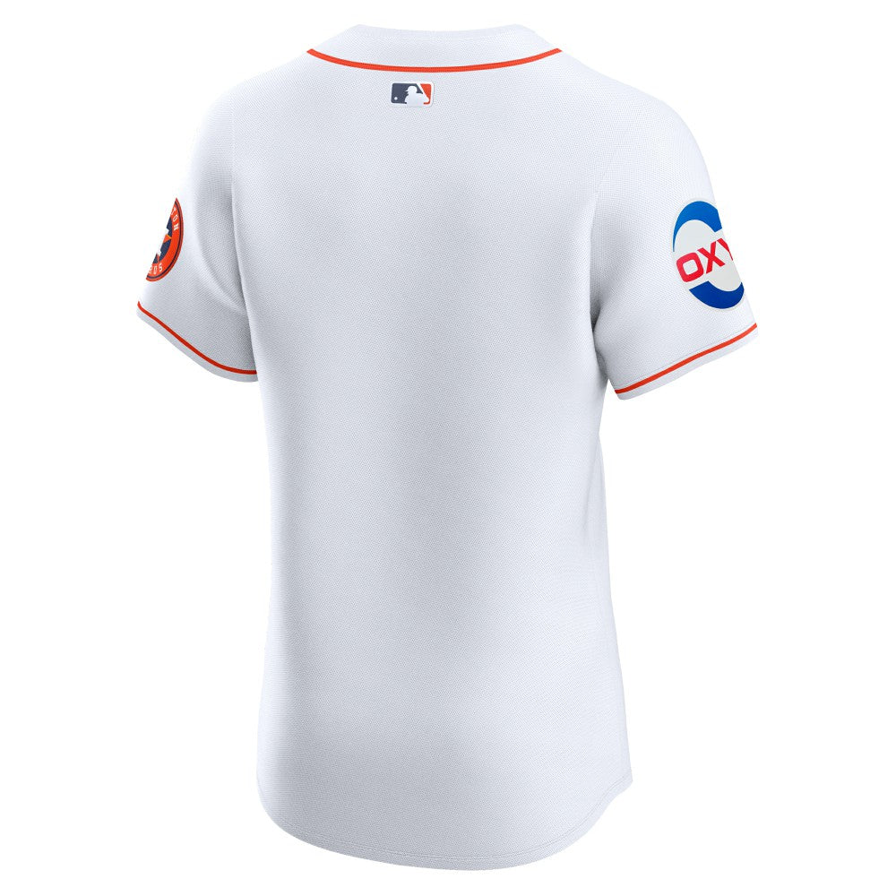 Houston Astros Home Elite Patch Jersey White