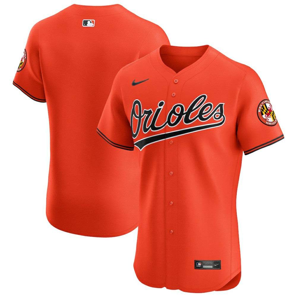 Baltimore Orioles Alternate Vapor Premier Elite Patch Jersey Orange