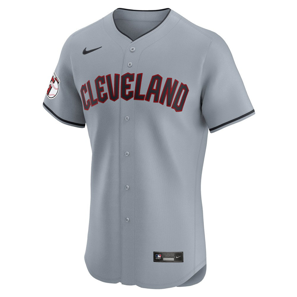 Cleveland Guardians Alternate Vapor Premier Elite Patch Jersey Gray