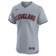 Cleveland Guardians Alternate Vapor Premier Elite Patch Jersey Gray