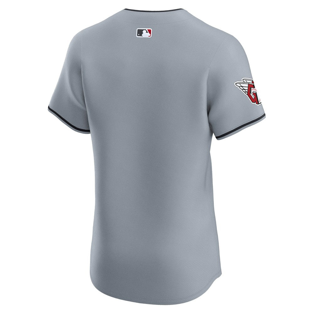 Cleveland Guardians Alternate Vapor Premier Elite Patch Jersey Gray