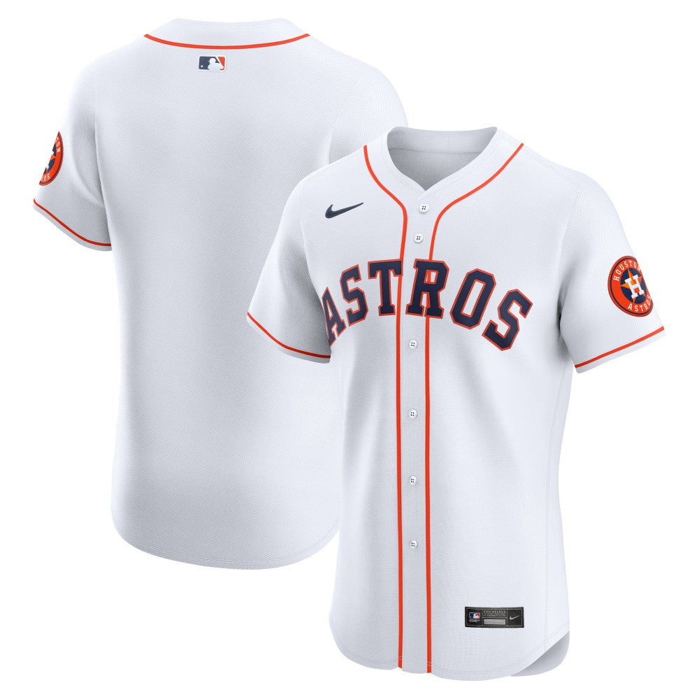 Houston Astros Home Vapor Premier Elite Patch Jersey White