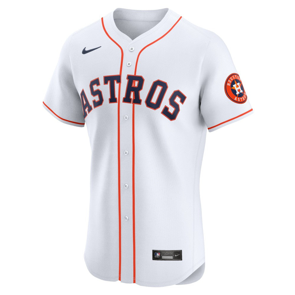 Houston Astros Home Vapor Premier Elite Patch Jersey White