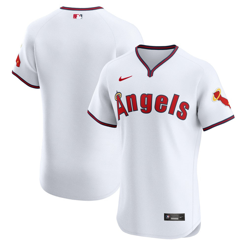 Los Angeles Angels Alternate Vapor Premier Elite Patch Jersey White