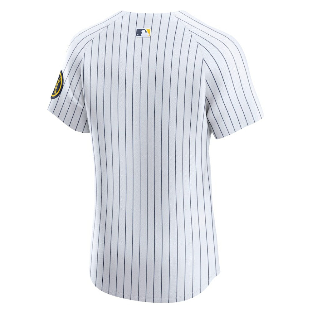 Milwaukee Brewers Alternate Vapor Premier Elite Patch Jersey White