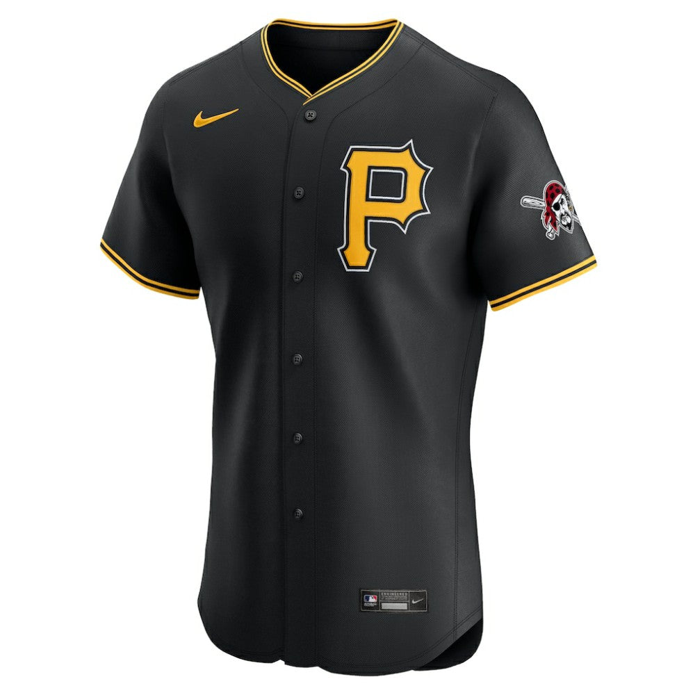 Pittsburgh Pirates Alternate Vapor Premier Elite Patch Jersey Black