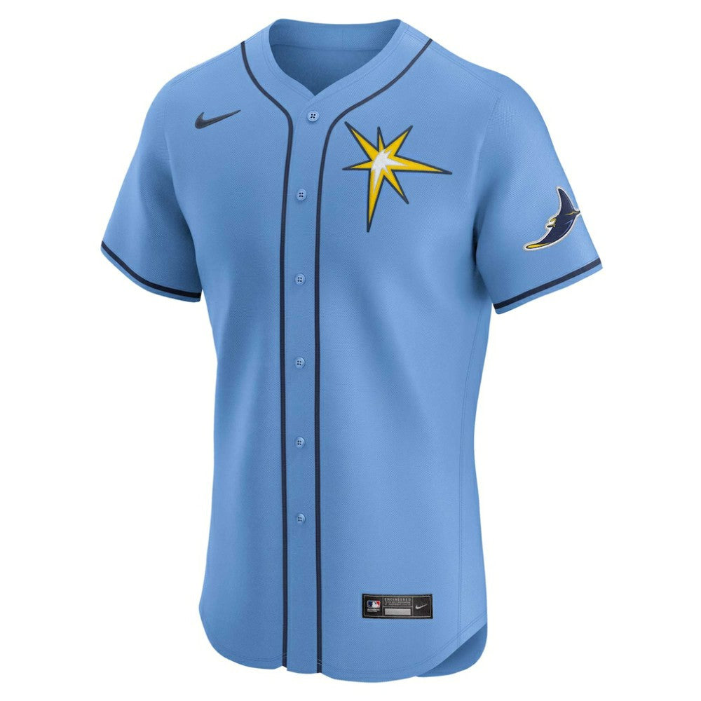 Tampa Bay Rays Alternate Vapor Premier Elite Patch Jersey Light Blue