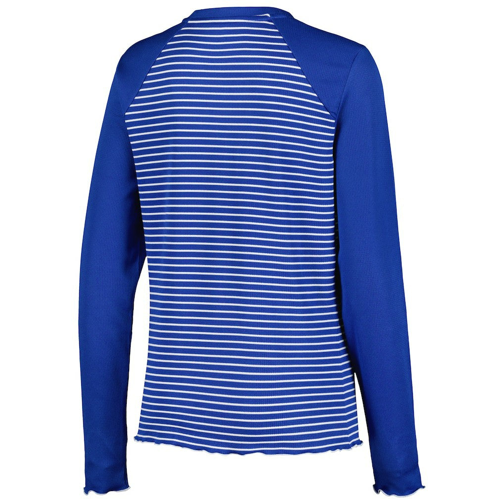 Buffalo Bills Antigua Women's Maverick Waffle Henley Long Sleeve T-Shirt - Royal discount