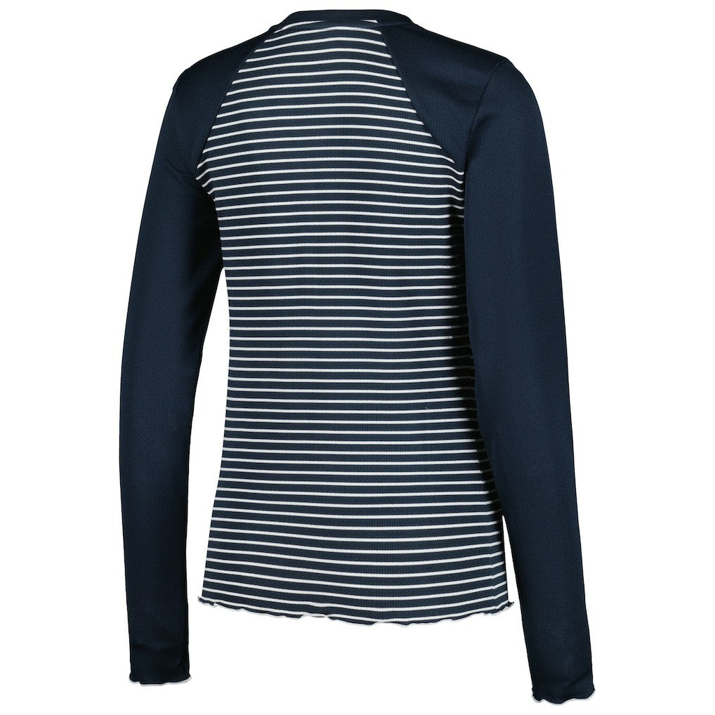 Chicago Bears Antigua Women's Maverick Waffle Henley Long Sleeve T-Shirt - Navy outlet