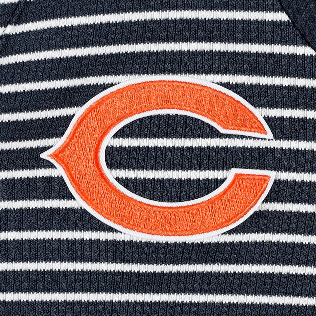 Chicago Bears Antigua Women's Maverick Waffle Henley Long Sleeve T-Shirt - Navy outlet
