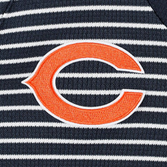 Chicago Bears Antigua Women's Maverick Waffle Henley Long Sleeve T-Shirt - Navy outlet