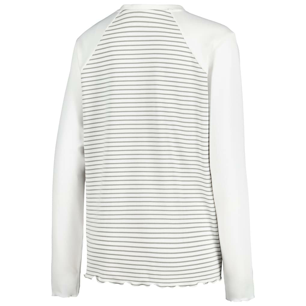 Cleveland Browns Antigua Women's Maverick Waffle Henley Long Sleeve T-Shirt - White outlet