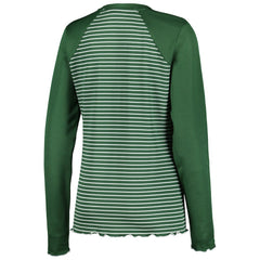 Green Bay Packers Antigua Women's Maverick Waffle Henley Long Sleeve T-Shirt - Green on sale