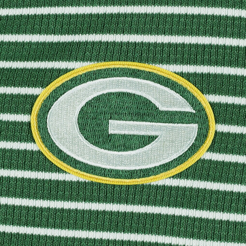 Green Bay Packers Antigua Women's Maverick Waffle Henley Long Sleeve T-Shirt - Green on sale