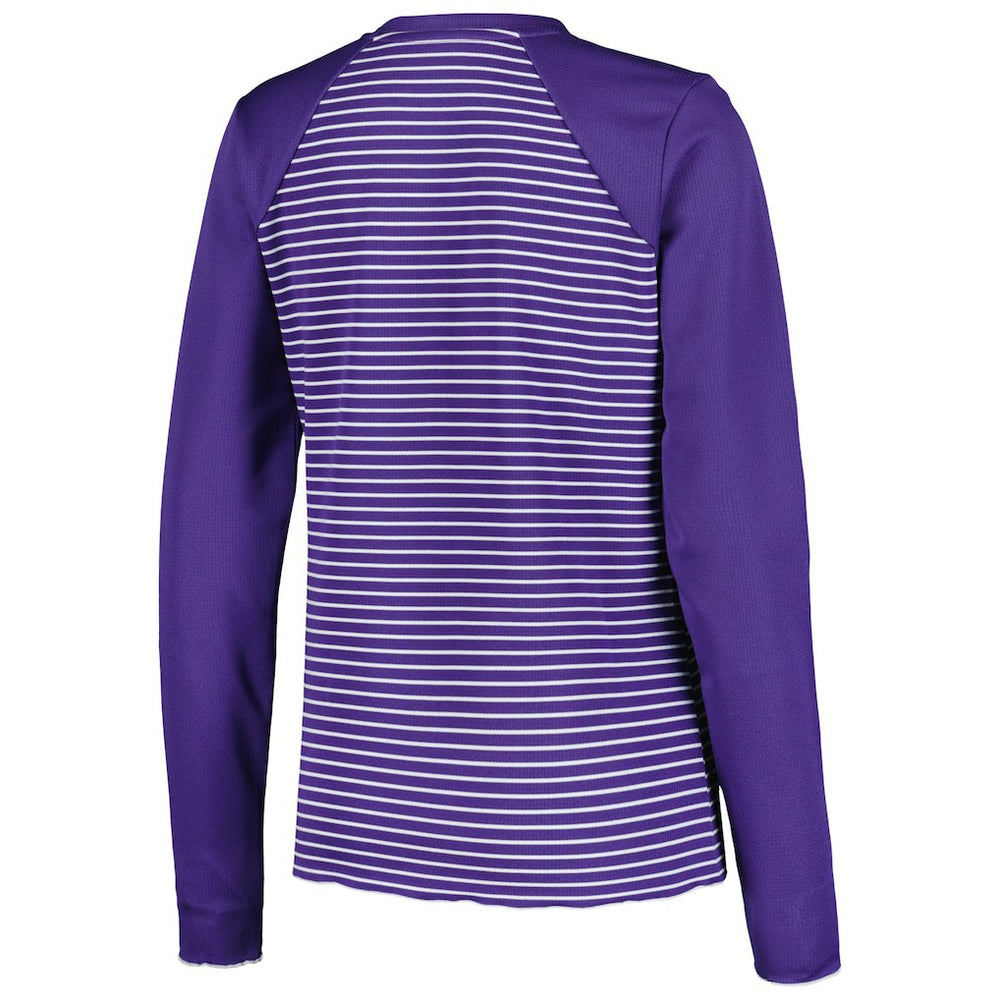 Minnesota Vikings Antigua Women's Maverick Waffle Henley Long Sleeve T-Shirt - Purple discount