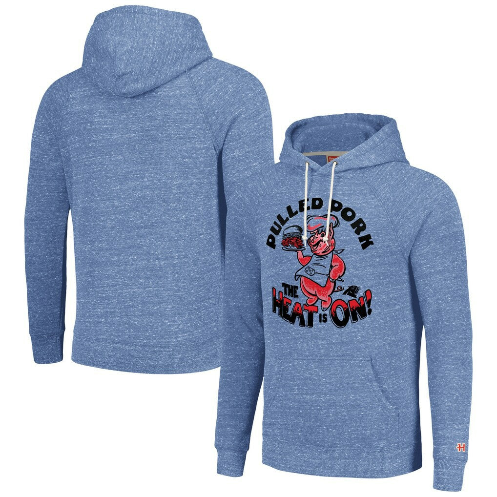 Carolina Panthers Homage Unisex NFL x Guy Fieri’s Flavortown Tri-Blend Pullover Hoodie - Light Blue for sale