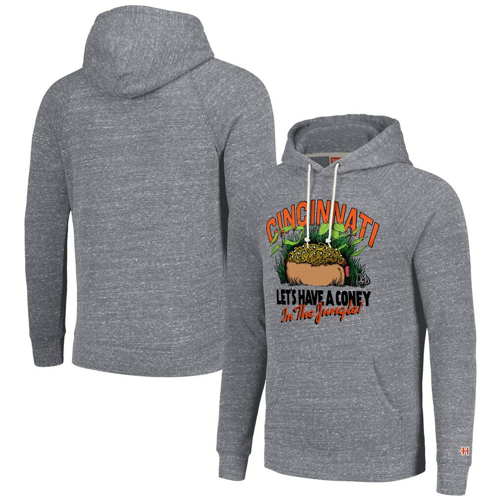 Cincinnati Bengals Homage Unisex NFL x Guy Fieri’s Flavortown Tri-Blend Pullover Hoodie - Gray outlet