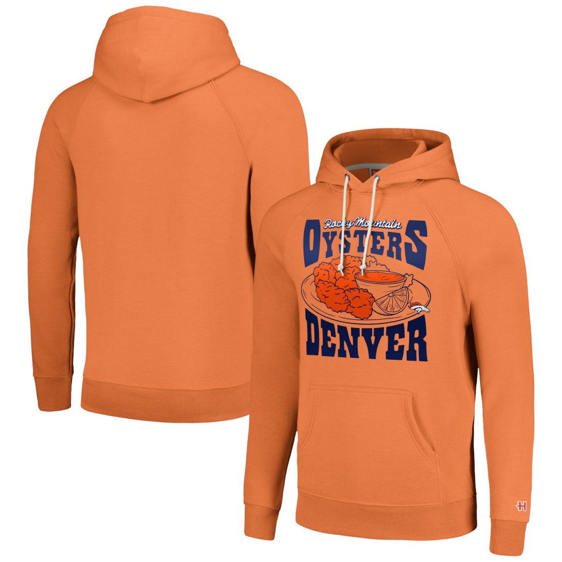 Denver Broncos Homage Unisex NFL x Guy Fieri’s Flavortown Tri-Blend Pullover Hoodie - Orange discount