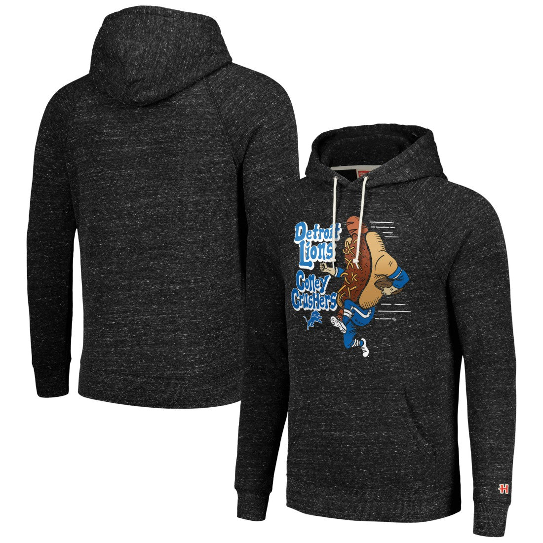 Detroit Lions Homage Unisex NFL x Guy Fieri’s Flavortown Tri-Blend Pullover Hoodie - Charcoal outlet