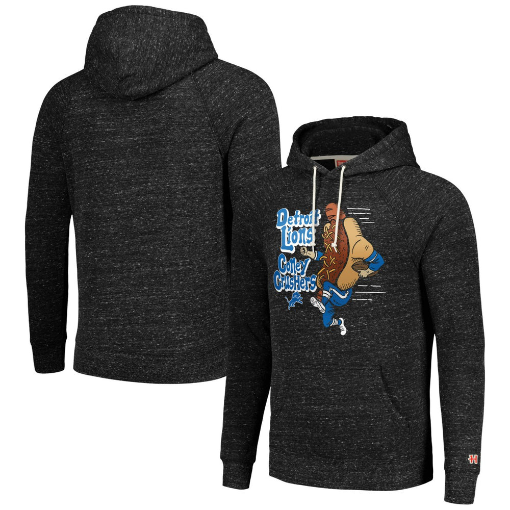 Detroit Lions Homage Unisex NFL x Guy Fieri’s Flavortown Tri-Blend Pullover Hoodie - Charcoal outlet
