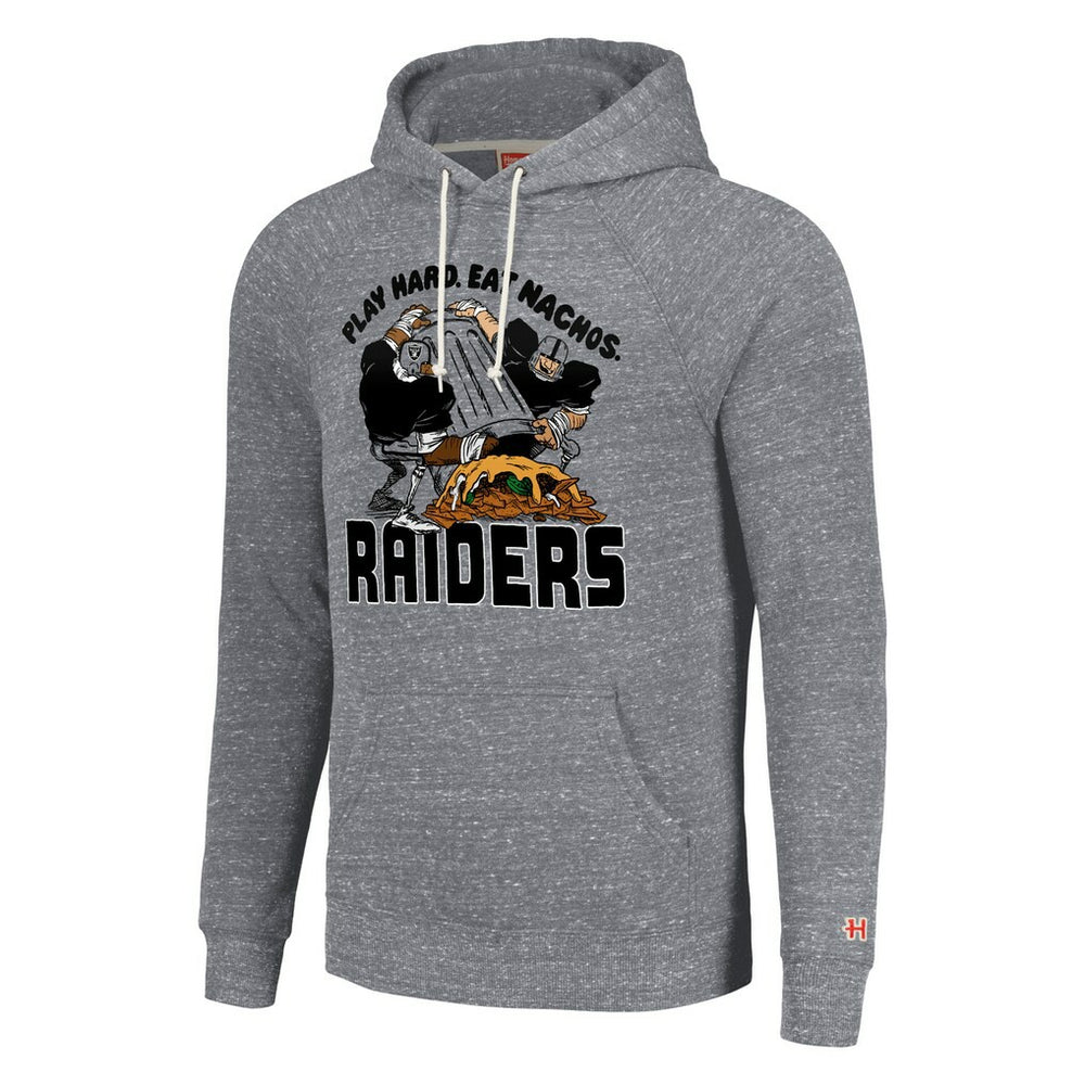 Las Vegas Raiders Homage Unisex NFL x Guy Fieri’s Flavortown Tri-Blend Pullover Hoodie - Gray on sale