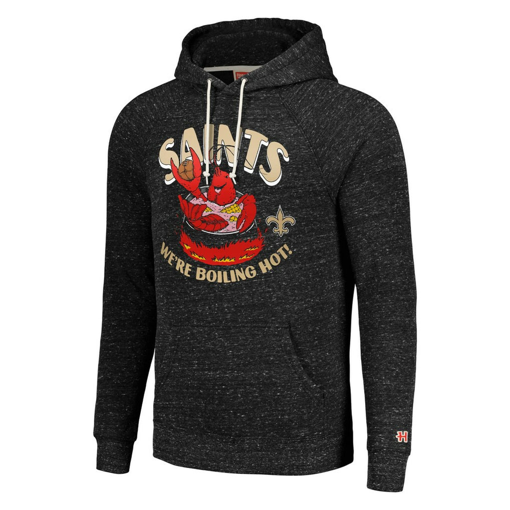 New Orleans Saints Homage Unisex NFL x Guy Fieri’s Flavortown Tri-Blend Pullover Hoodie - Charcoal for sale