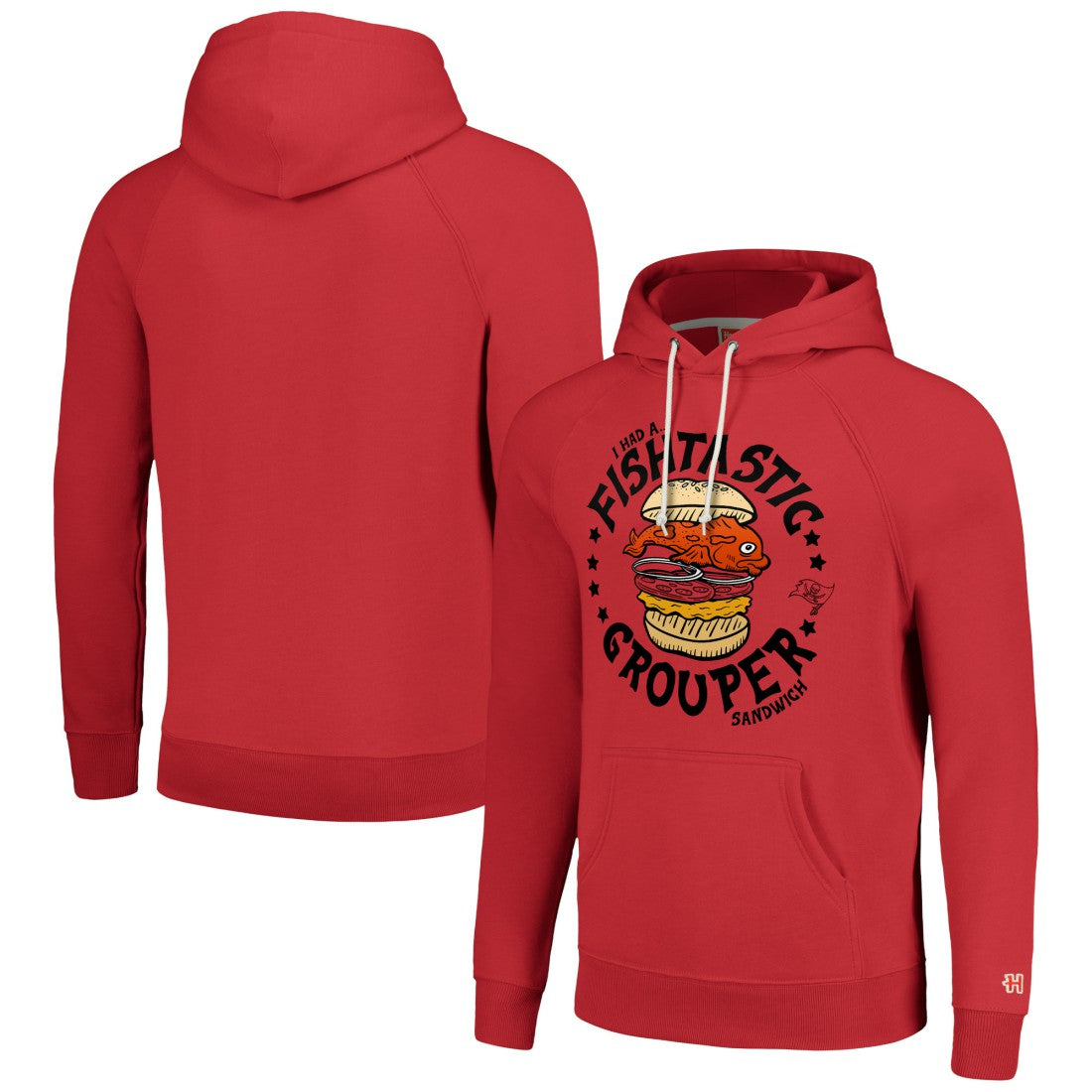 Tampa Bay Buccaneers Homage Unisex NFL x Guy Fieri’s Flavortown Tri-Blend Pullover Hoodie - Red cheap