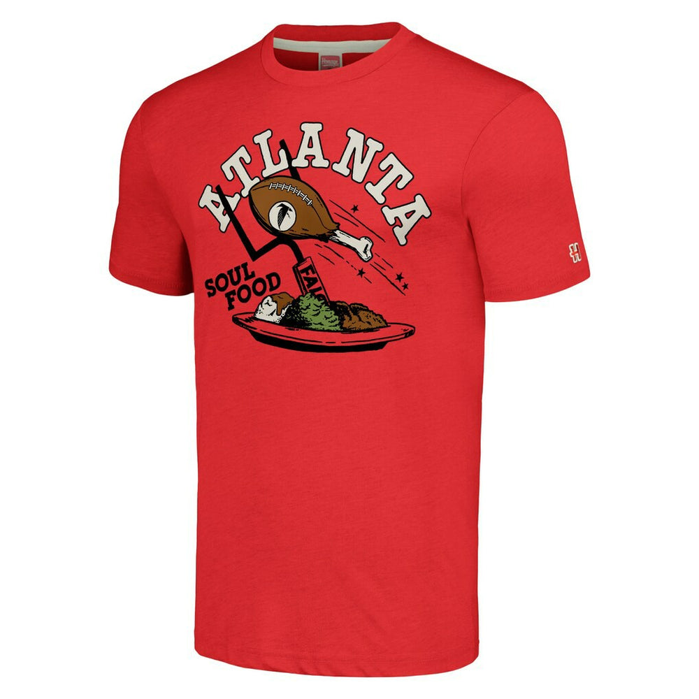 Atlanta Falcons Homage Unisex NFL x Guy Fieri’s Flavortown Tri-Blend T-Shirt - Red sale