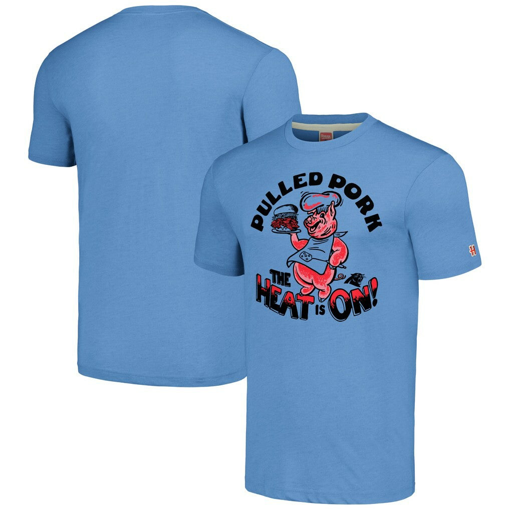 Carolina Panthers Homage Unisex NFL x Guy Fieri’s Flavortown Tri-Blend T-Shirt - Light Blue cheap